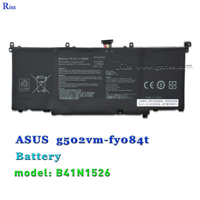 качество  B41N1526 15.2V 64Wh Laptop Battery For ASUS ROG Strix GL502 GL502V GL502VS DB71 завод