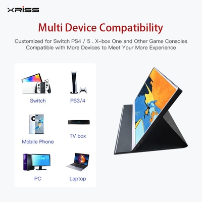 Оптовый 15,6-дюймовый портативный монитор FHD 4K с сенсорным экраном / без сенсорного экрана Портативный монитор с портом Type-c HDMI